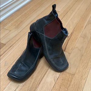 Indigo brand Leather slip in ankle boots